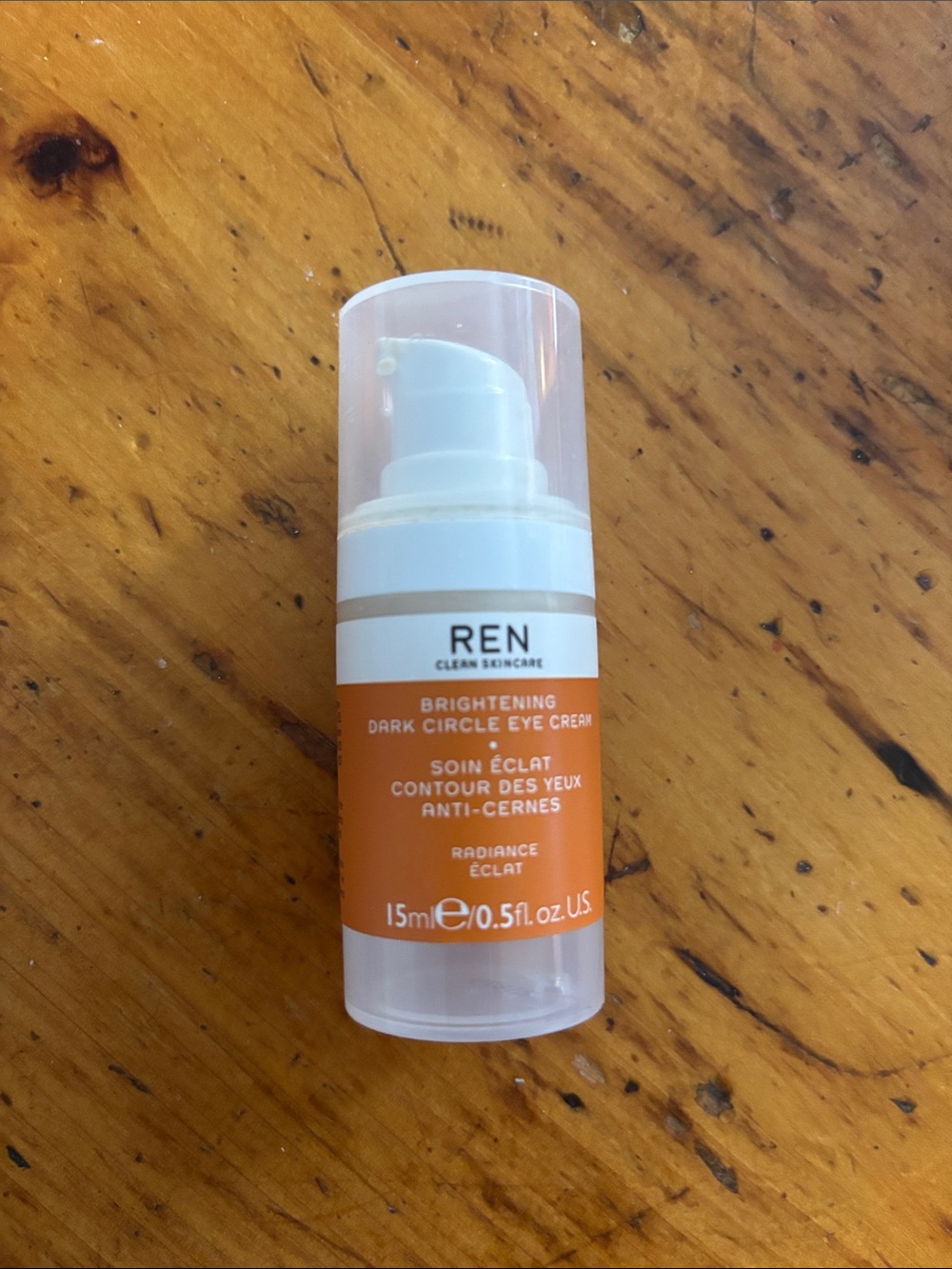 REN Brightening Dark Circle Eye Cream — Orange Radiance